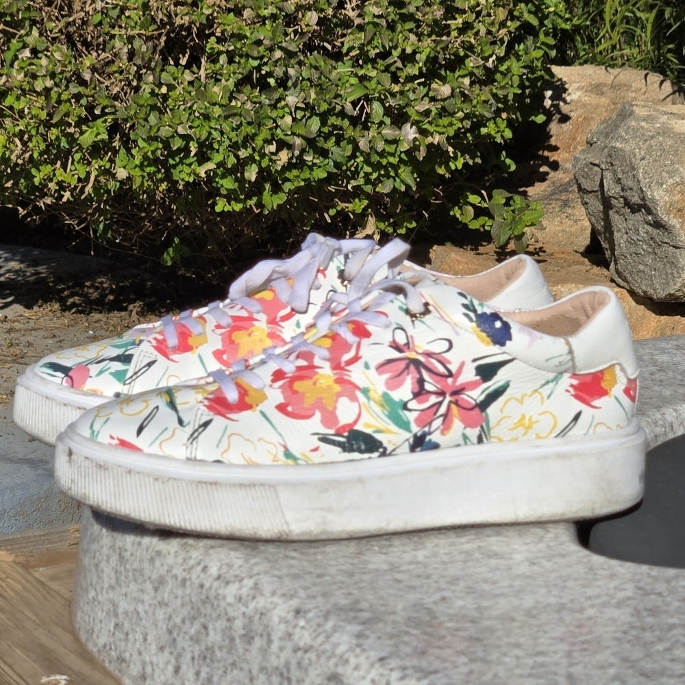 Ted Baker LONNIA-Sketchy Sz 7.5 Magnolia Platform Trainer Sneakers - Picture 5 of 12